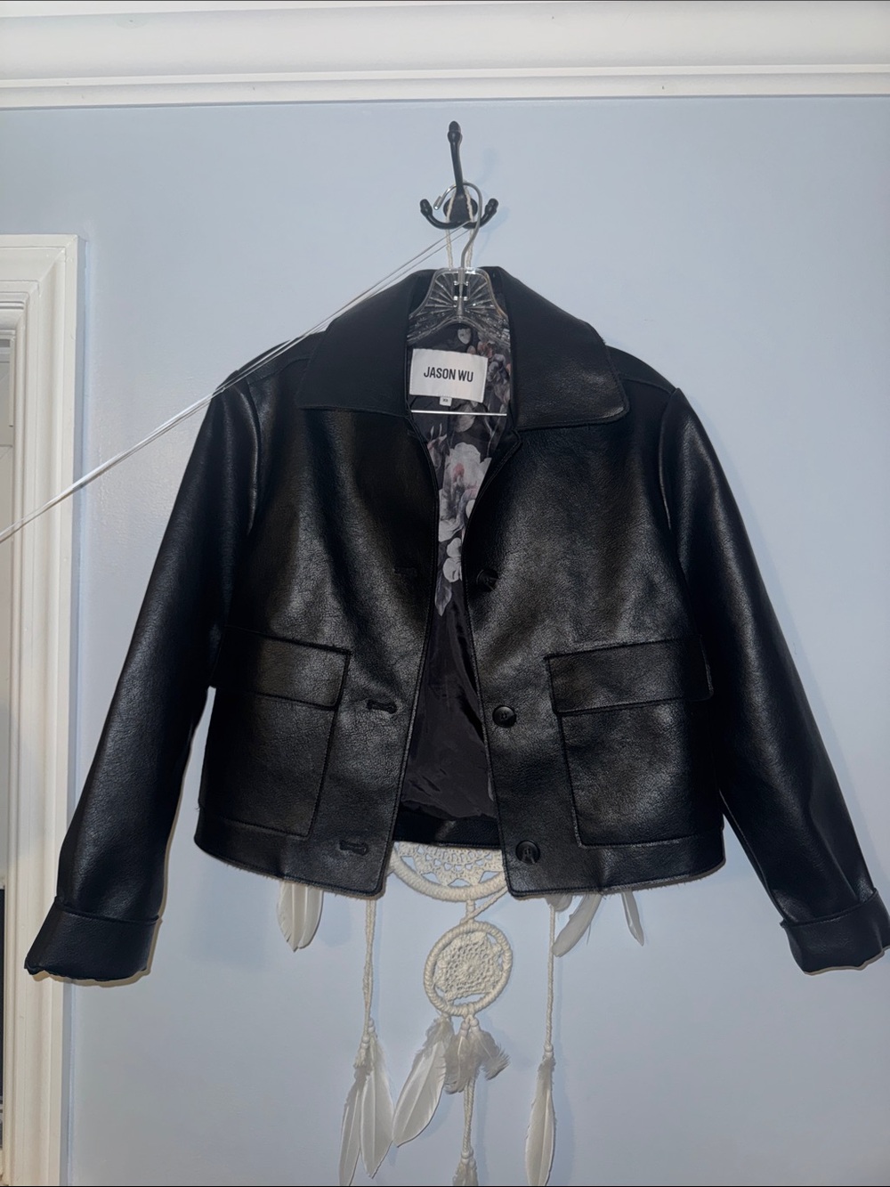 Jason Wu Black Vegan Leather Jacket